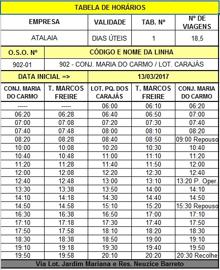 SMTT cria linha para atender ao Conjunto Maria do Carmo - SMTT Aracaju